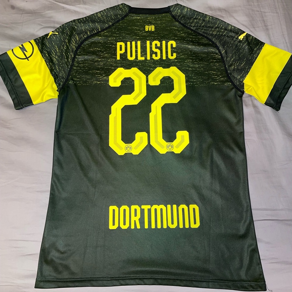 18/19 Borussia Dortmund Pulisic Away Soccer Jersey